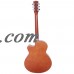 Zimtown New 40" Adult 6 Strings Cutaway Folk Acoustic Guitar Wood Color with Bag   